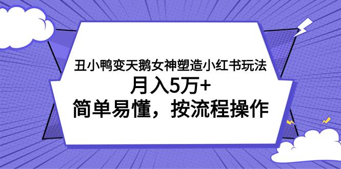 丑小鸭变天鹅女神塑造小红书玩法，月入5万+，简单易懂，按流程操作-智宇达资源网