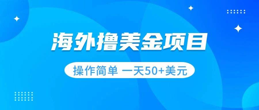 撸美金项目 无门槛  操作简单 小白一天50+美刀-智宇达资源网