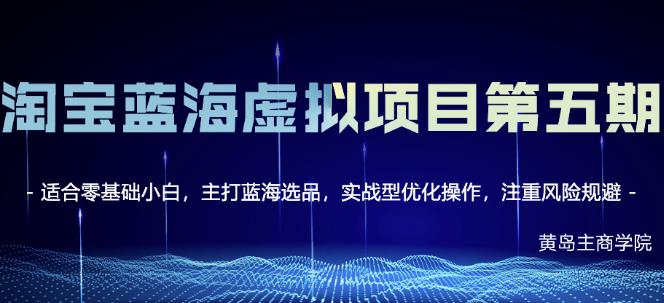 淘宝虚拟无货源3.0+4.0+5.0，适合零基础小白，主打蓝海选品，实战型优化操作-智宇达资源网