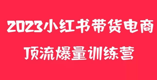 小红书电商爆量训练营，月入3W+！可复制的独家养生花茶系列玩法-智宇达资源网