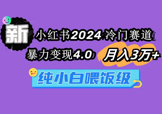 小红书2024冷门赛道 月入3万+ 暴力变现4.0 纯小白喂饭级-智宇达资源网