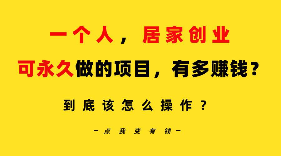 一个人，居家创业：B站每天10分钟，单账号日引创业粉100+，月稳定变现5W…-智宇达资源网