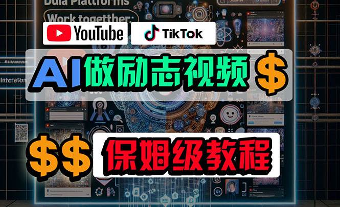 利用AI制作励志视频，在YouTube和TikTok赚钱，小白可做（附工具）-智宇达资源网